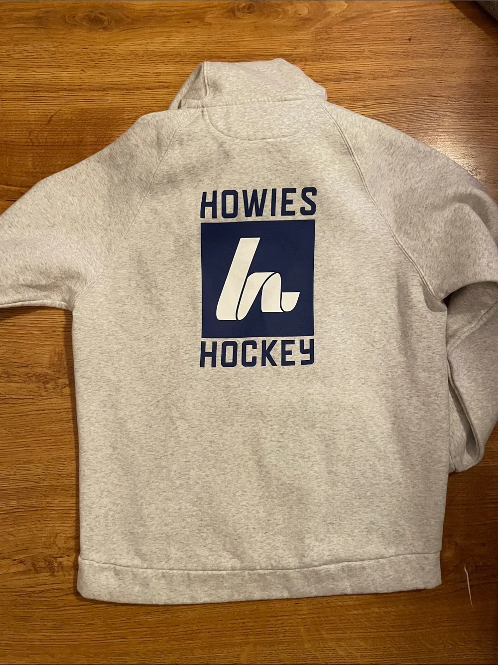 Men's Light Gray Crewneck Hoodie Howies Hockey
